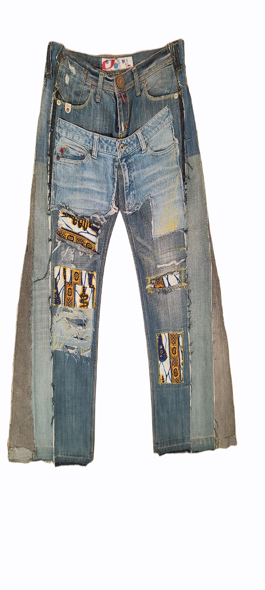 Africa&jeans  patchwork